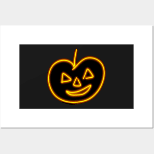 Halloween Pumpkin Simple Drawing Posters and Art